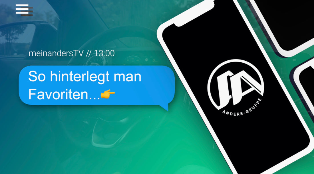 Favoriten im Auto hinterlegen