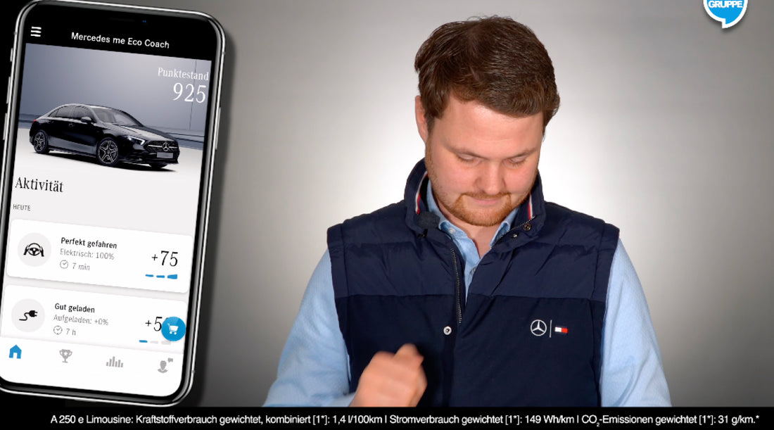 Was kann man mit der Mercedes me Eco Coach App machen?