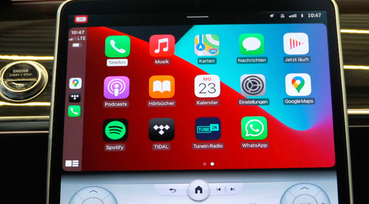 Funktionen und Apps im Mercedes in Verbindung mit Apple CarPlay