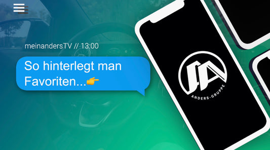 Favoriten im Auto hinterlegen