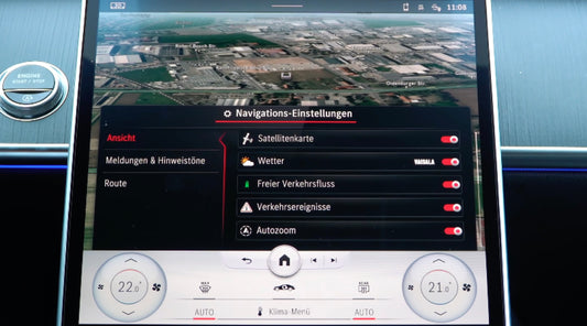 Satellitenkarte einstellen