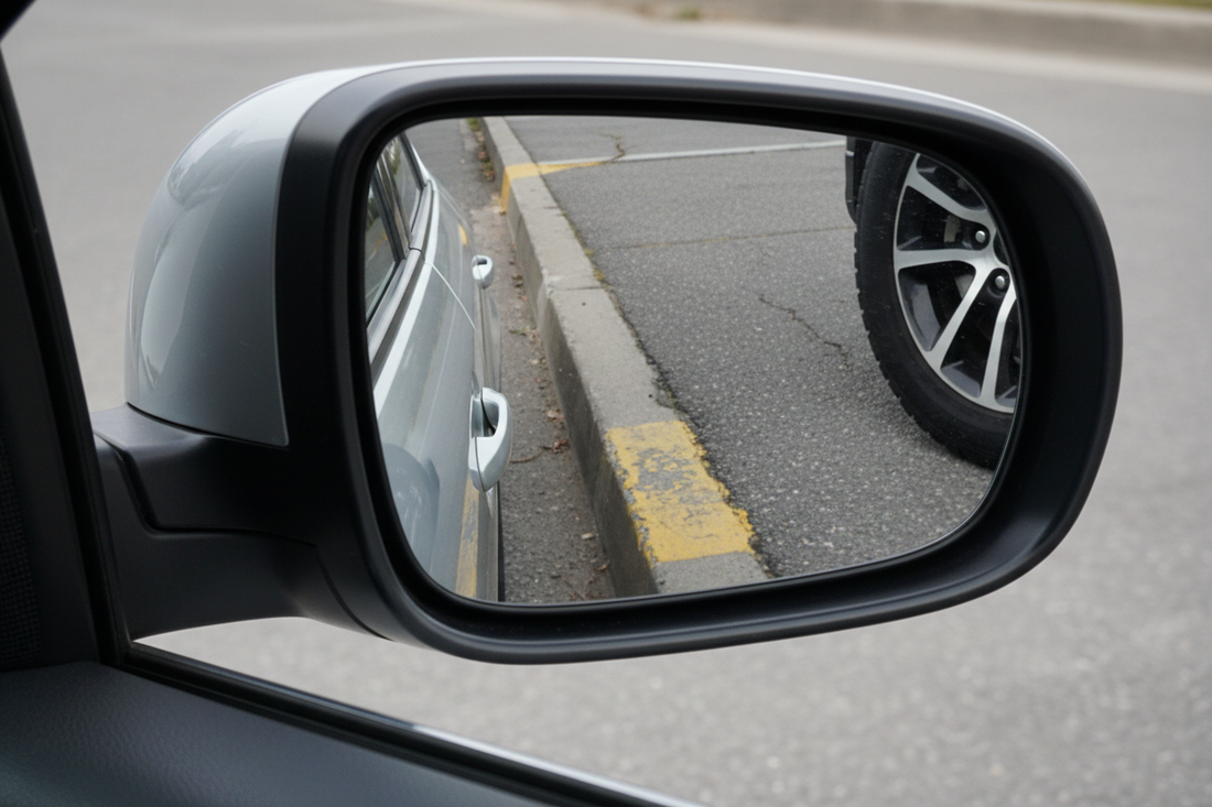 Parkstellung des rechten außen spiegeles