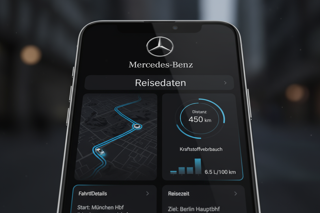 Mercedes-Benz App Reisedaten
