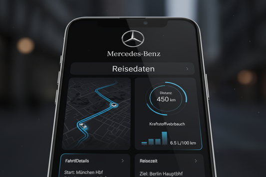 Mercedes-Benz App Reisedaten