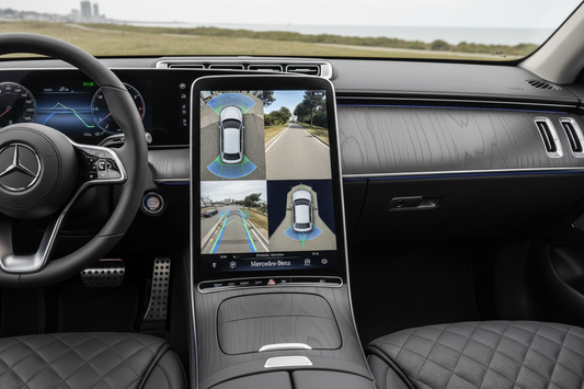 Verschiedene Kameraperspektiven – 360° Kamera im Mercedes nutzen