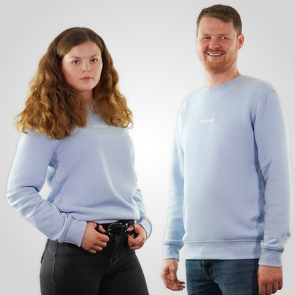 meinandersTV Sweater blau männlich und weiblich vorne